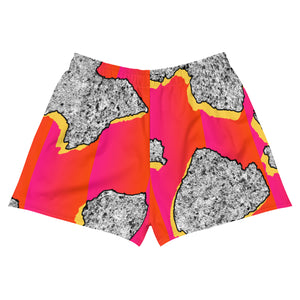 Planetary Stones Women’s Recycled Athletic Shorts
