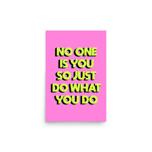 No One Is You Poster