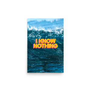 I Know Nothing Poster