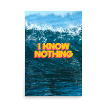Load image into Gallery viewer, I Know Nothing Poster
