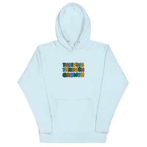 Thriving Through Growth Embroidered Unisex Hoodie
